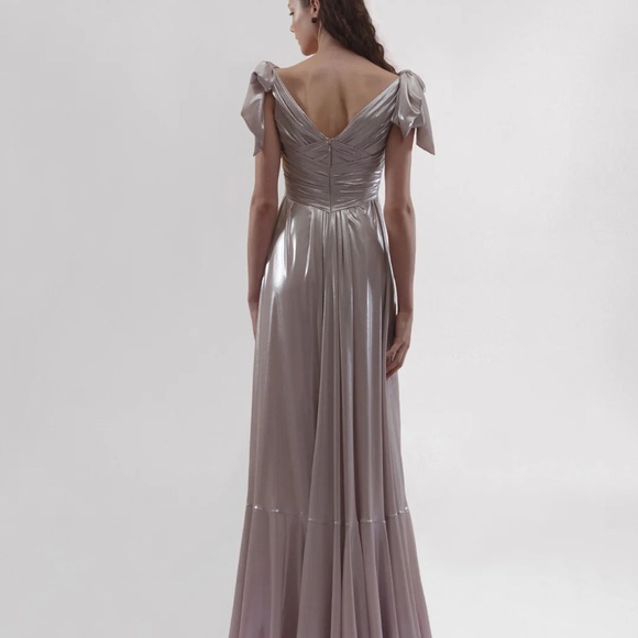 Draped Rose Dress NWT; Bridal; Occasion Gown - Picture 3 of 11